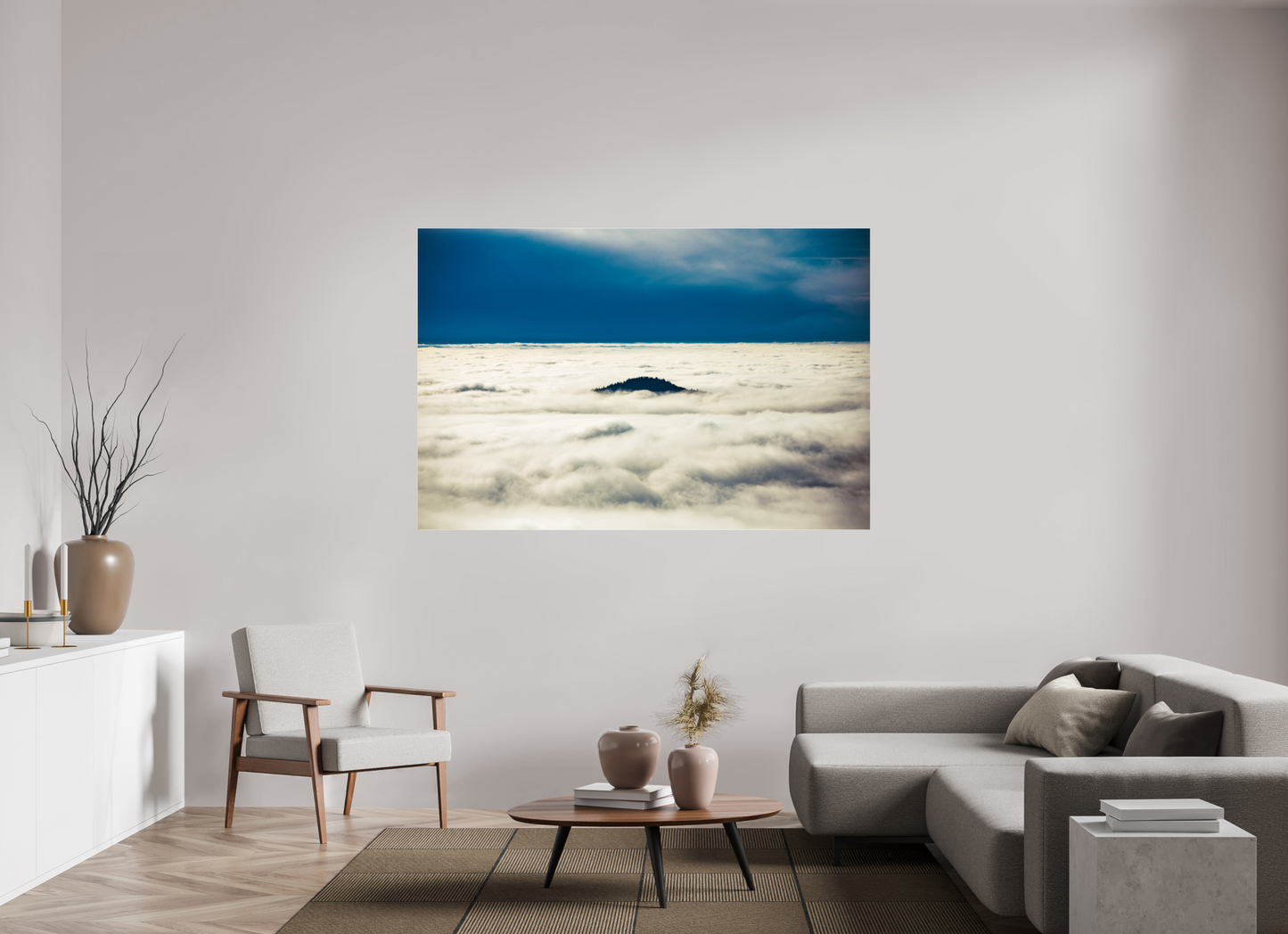 180 x 120 cm, Photo Print Under Acrylic Glass Eine Insel im Schwarzwald