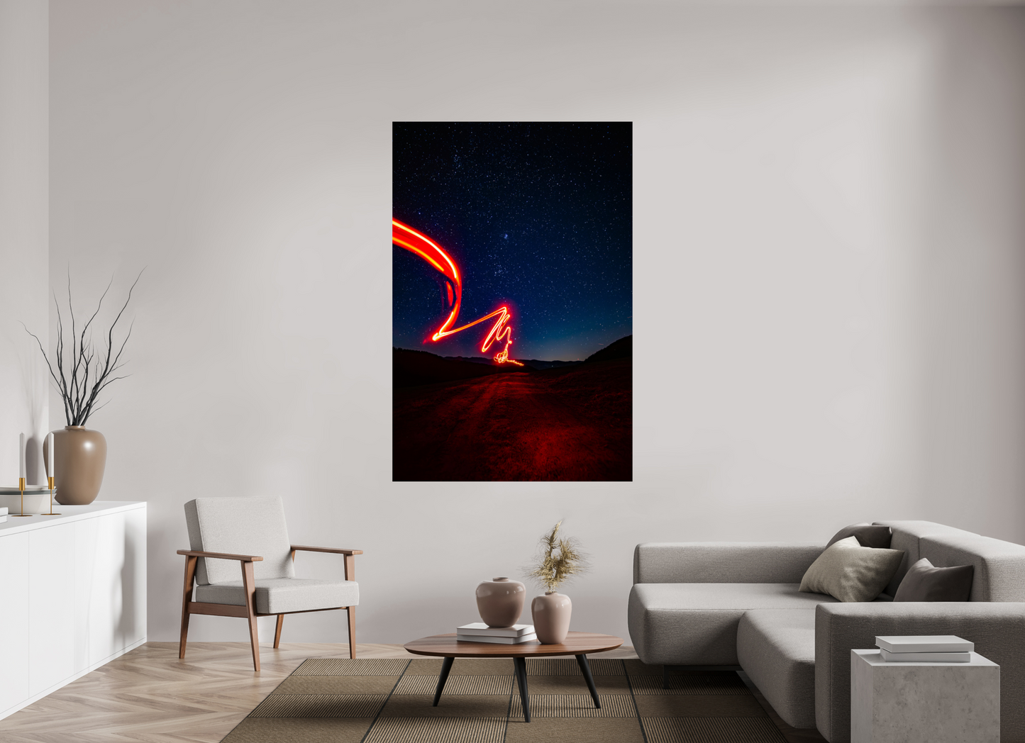 120 x 180 cm, Alu-Dibond Schwarzwälder Nacht