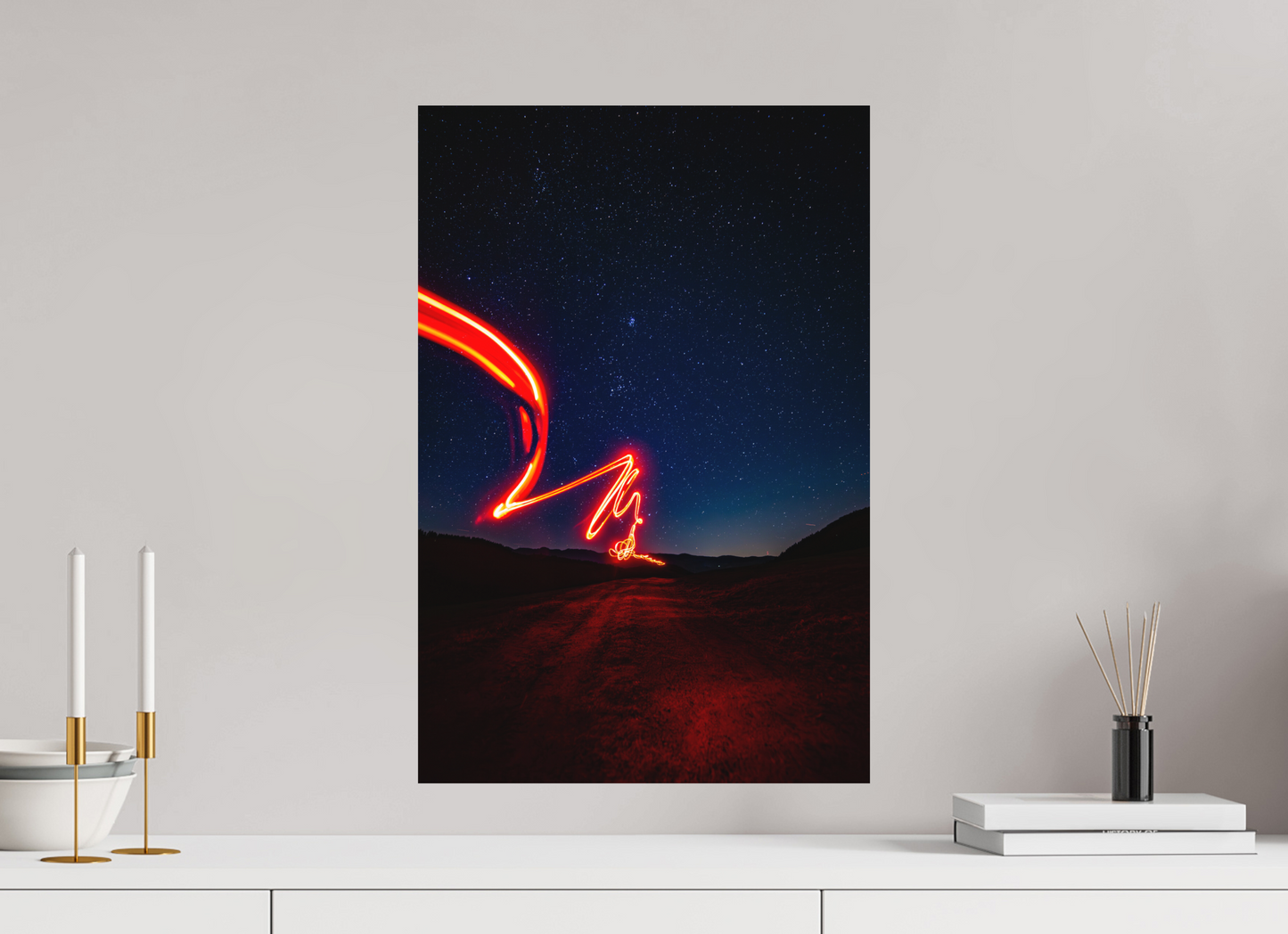 40 x 60 cm, Fine Art Print Schwarzwälder Nacht