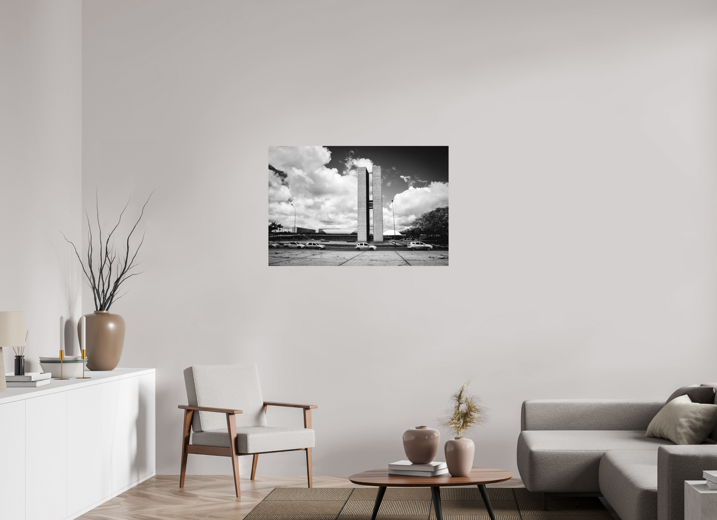 105 x 70 cm, Fine Art Print Praça dos três poderes