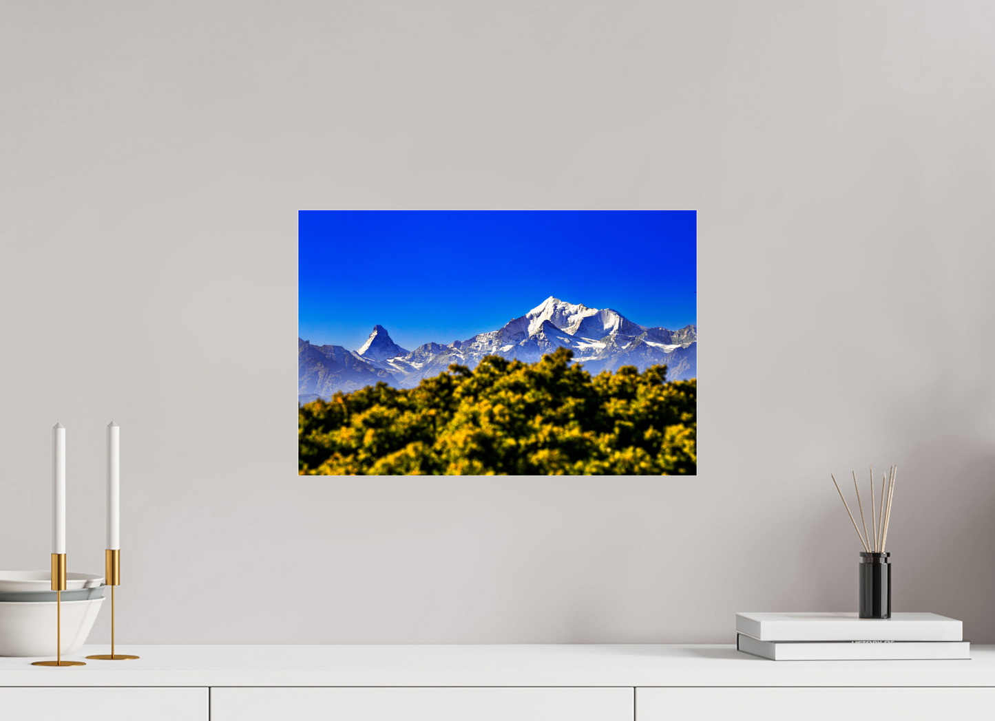 45 x 30 cm, Photo Print Under Acrylic Glass Matterhornblick