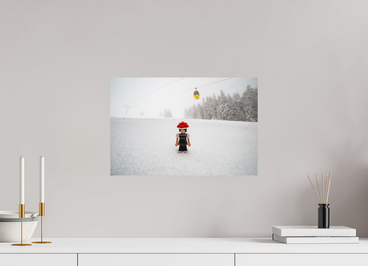 45 x 30 cm, Alu-Dibond Schwarzwaldmarie am Belchen