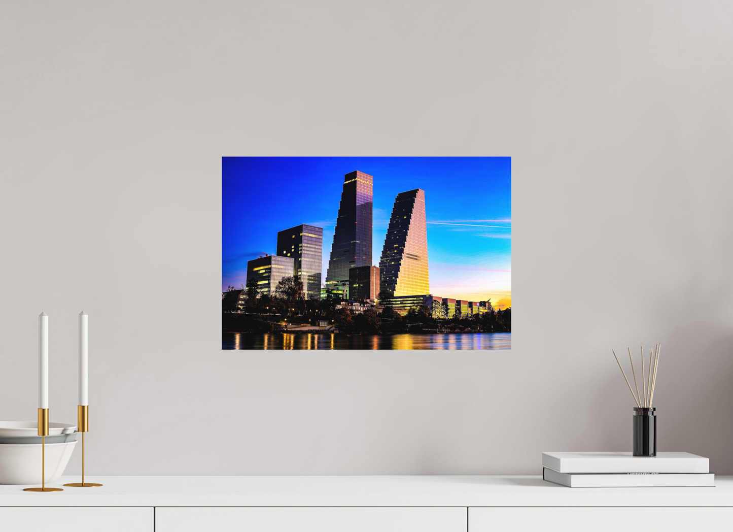 45 x 30 cm, Fine Art Print Roche-Türme im Morgenlicht