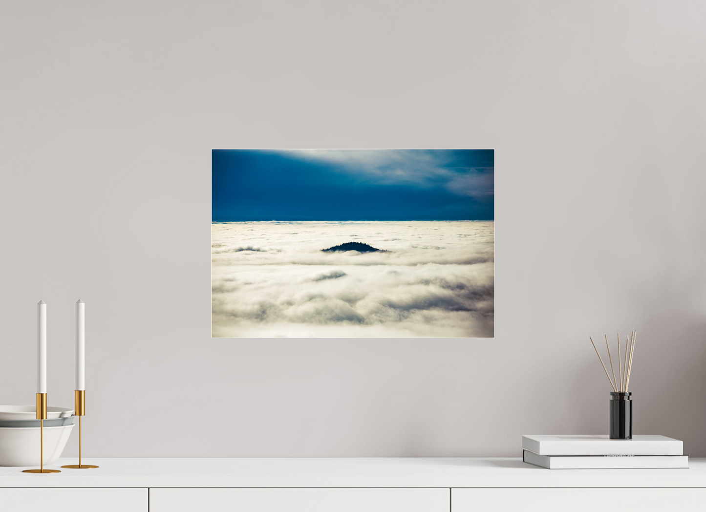 45 x 30 cm, Photo Print Under Acrylic Glass Eine Insel im Schwarzwald