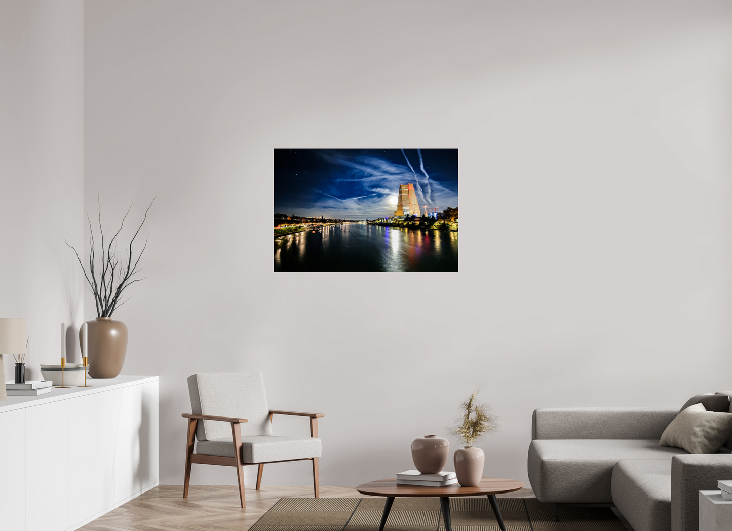 105 x 70 cm, Photo Print Under Acrylic Glass Basler Morgenstunden