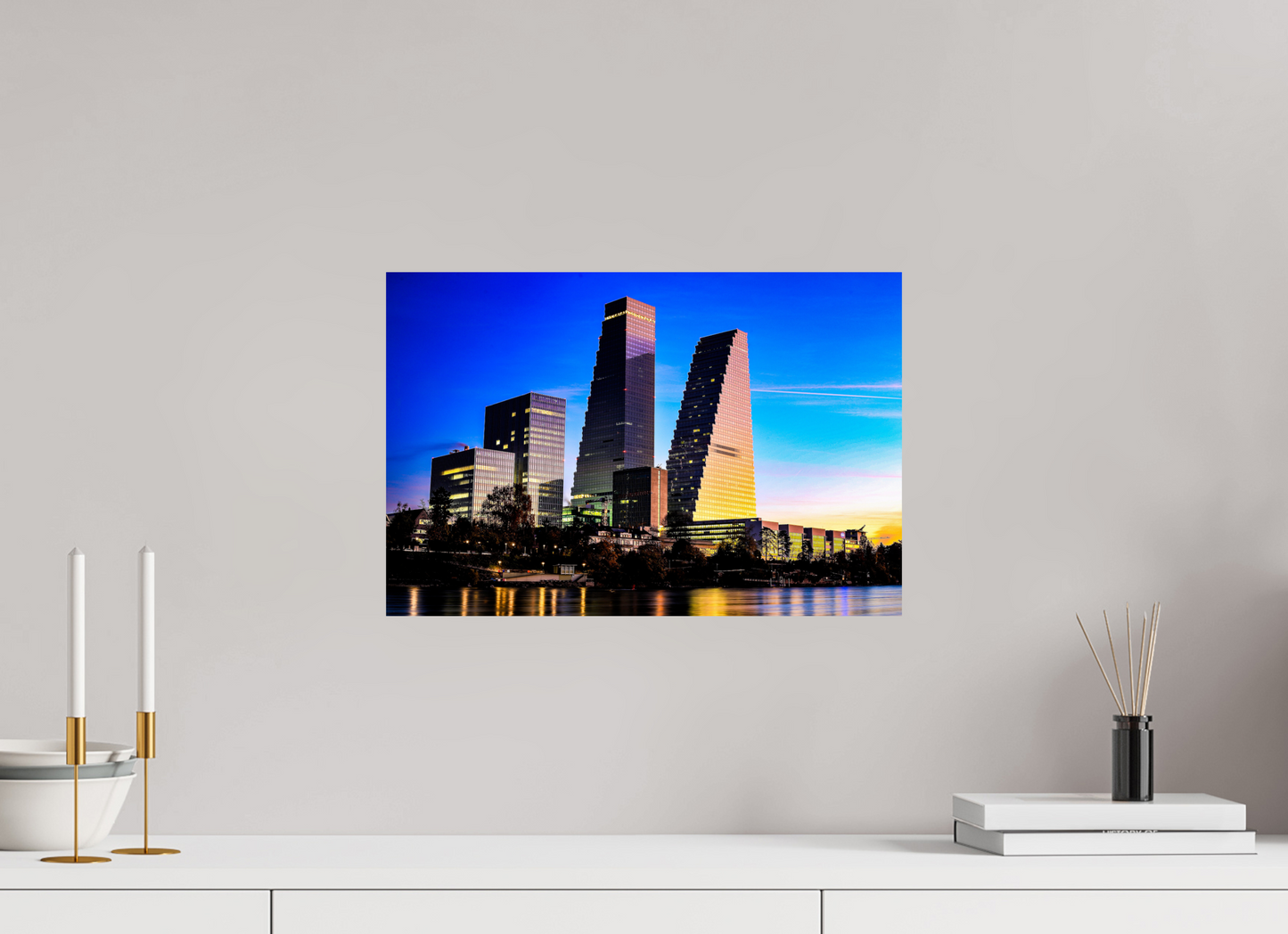 45 x 30 cm, Alu-Dibond Roche-Türme im Morgenlicht