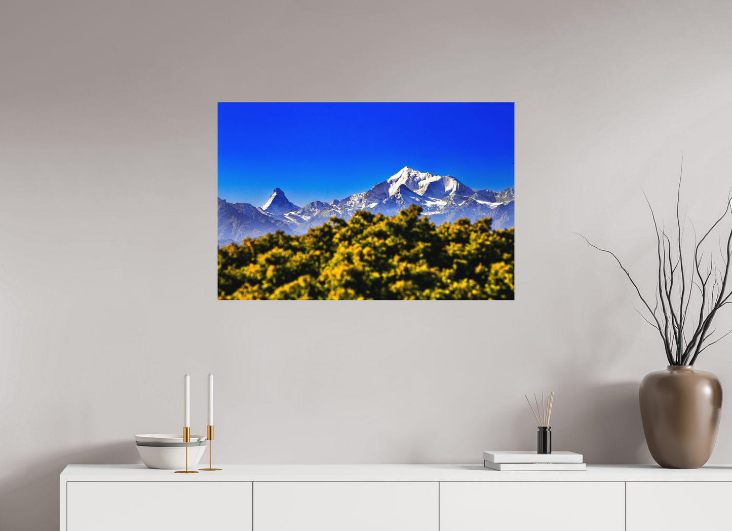 90 x 60 cm, Fine Art Print Matterhornblick