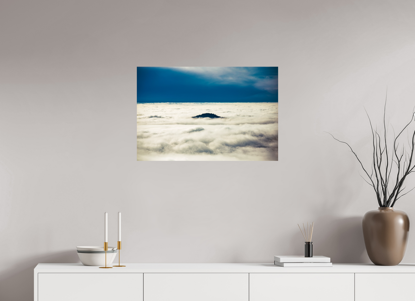 75 x 50 cm, Alu-Dibond Eine Insel im Schwarzwald