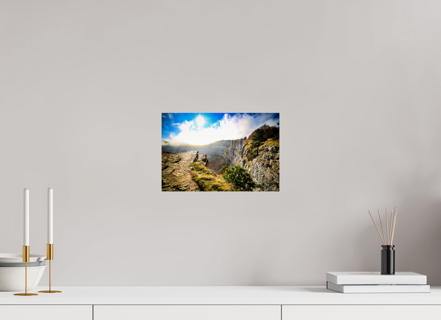 30 x 20 cm, Alu-Dibond Creux du van