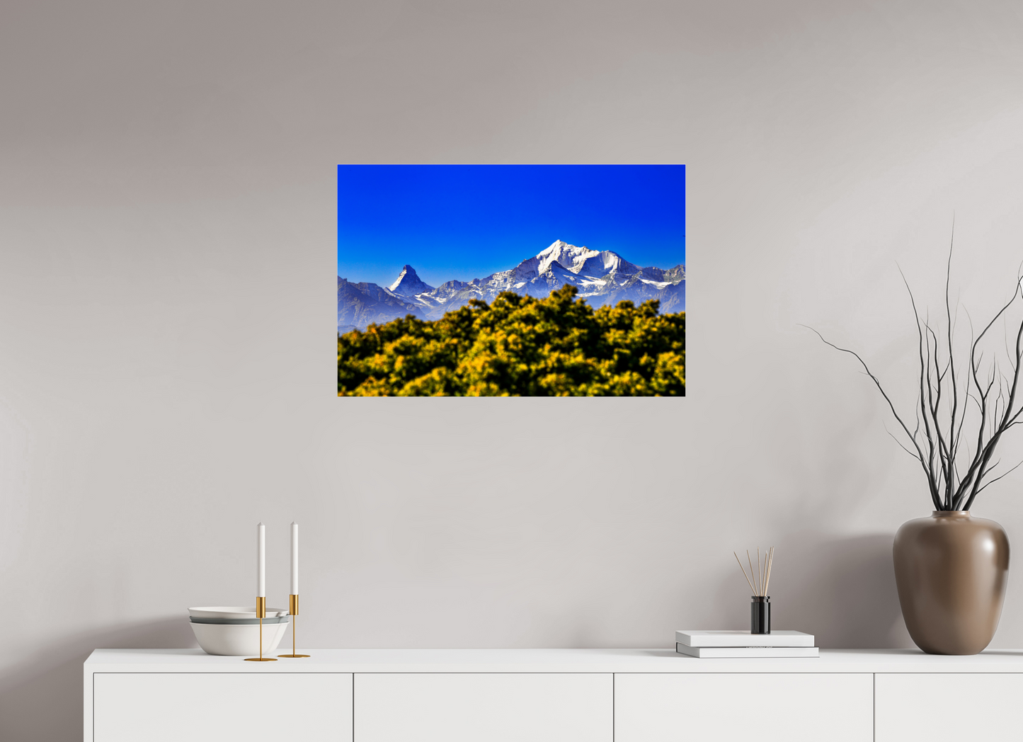 75 x 50 cm, Photo Print Under Acrylic Glass Matterhornblick
