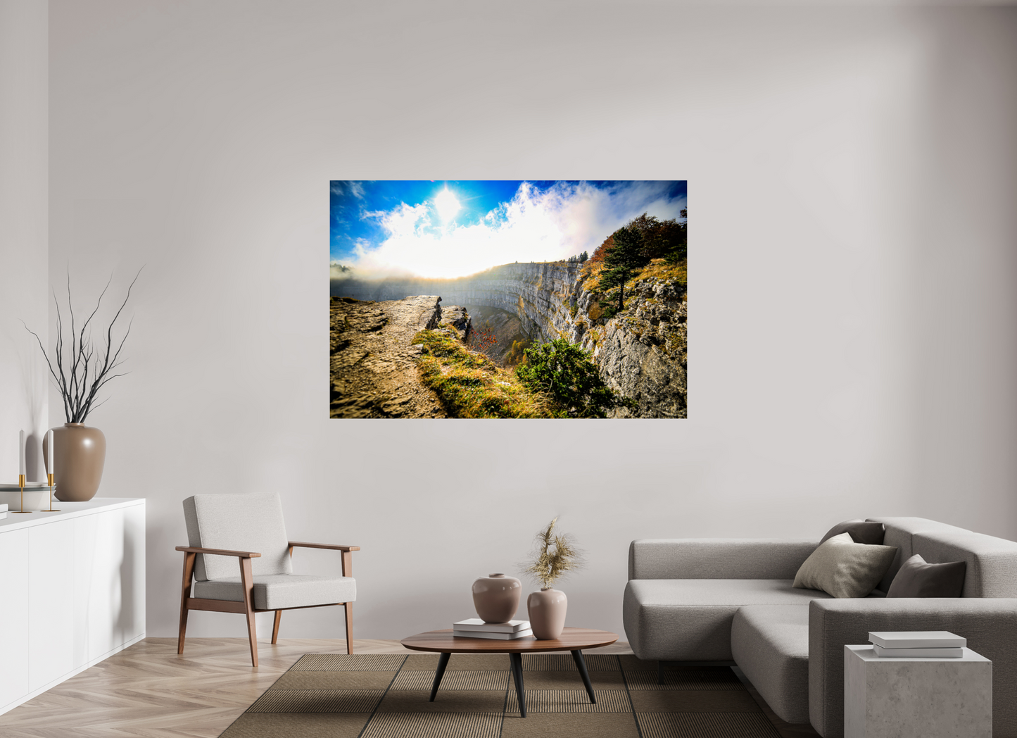 180 x 120 cm, Alu-Dibond Creux du van