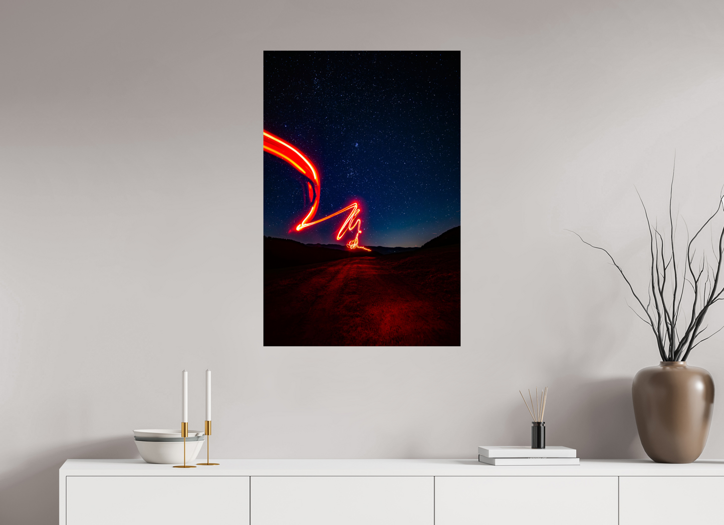 60 x 90 cm, Alu-Dibond Schwarzwälder Nacht