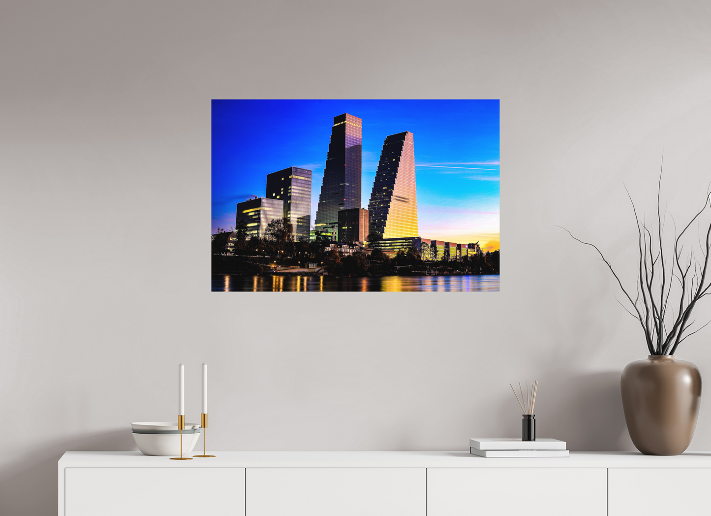 90 x 60 cm, Fine Art Print Roche-Türme im Morgenlicht