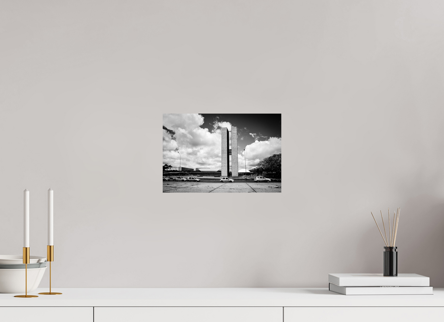 30 x 20 cm, Alu-Dibond Praça dos três poderes