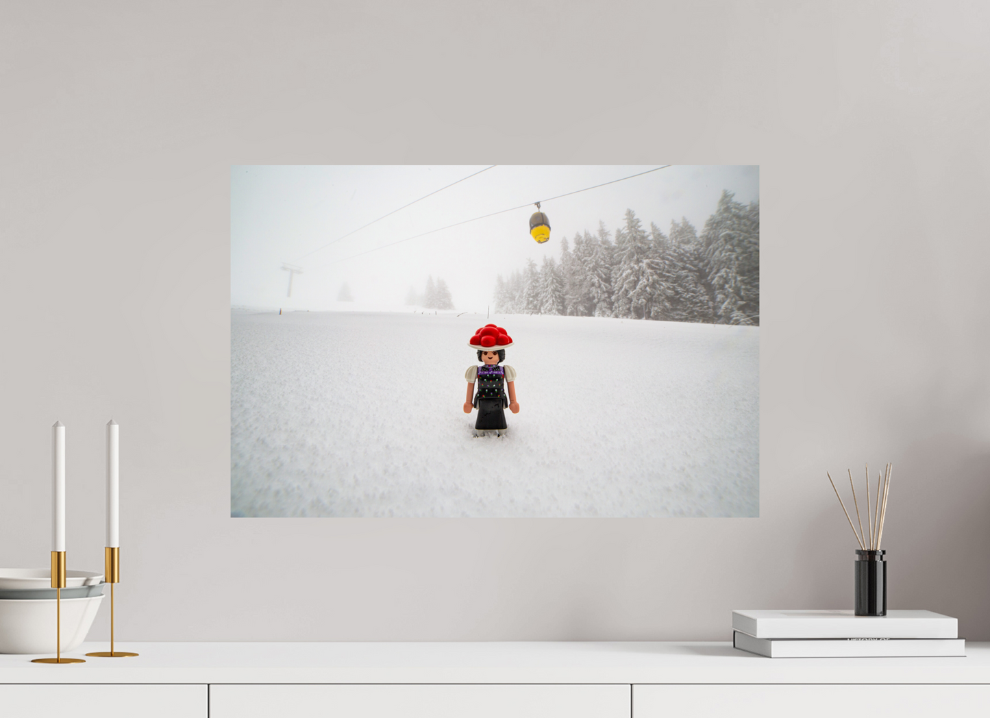 60 x 40 cm, Alu-Dibond Schwarzwaldmarie am Belchen