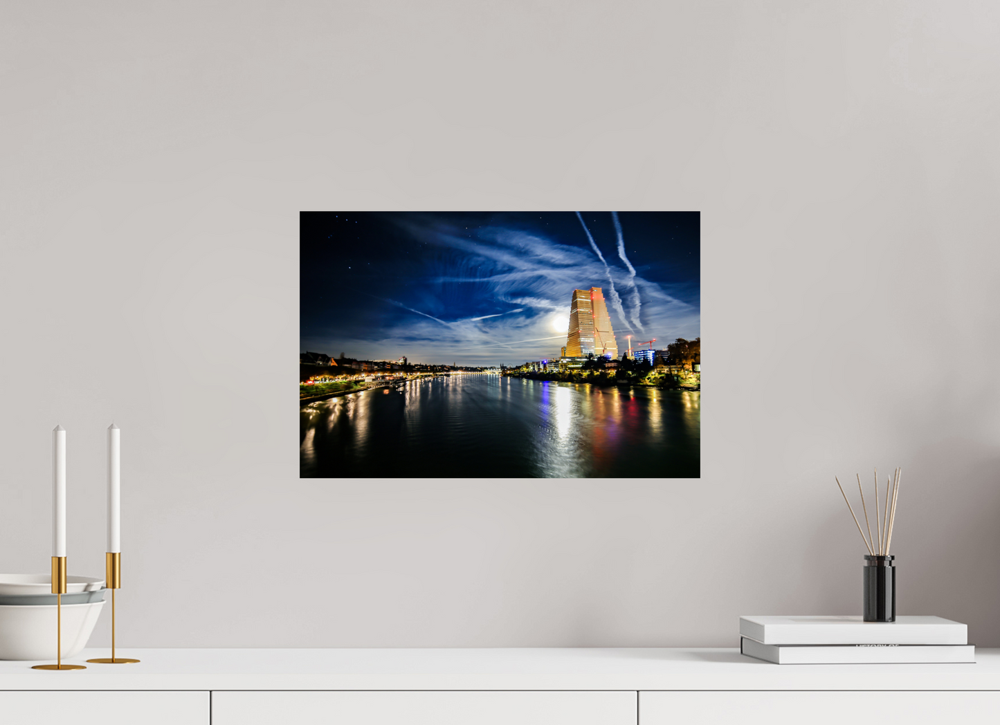 45 x 30 cm, Alu-Dibond Basler Morgenstunden