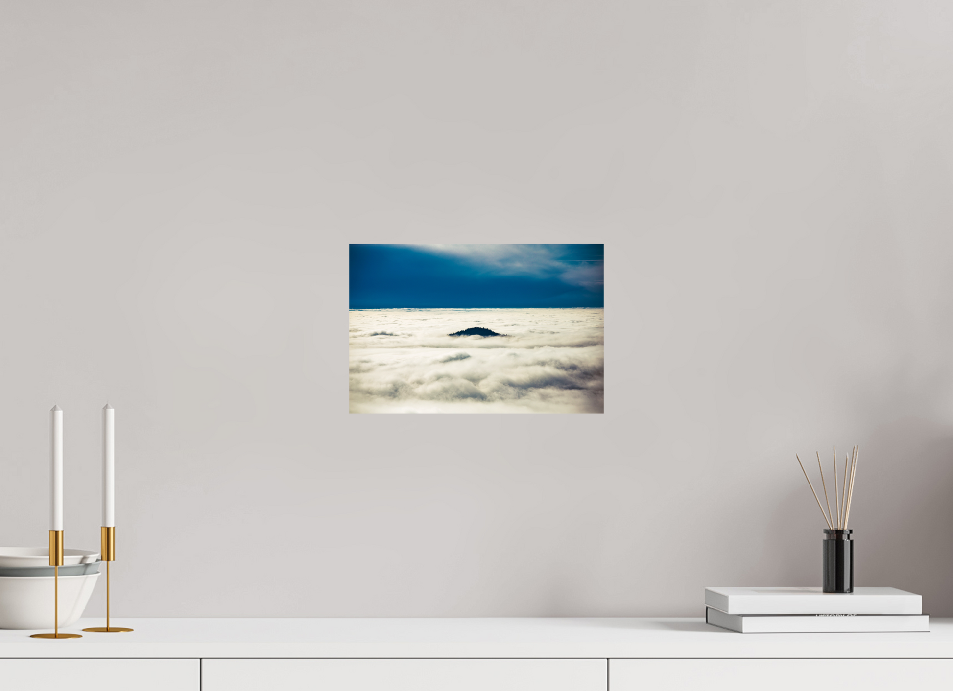 30 x 20 cm, Alu-Dibond Eine Insel im Schwarzwald