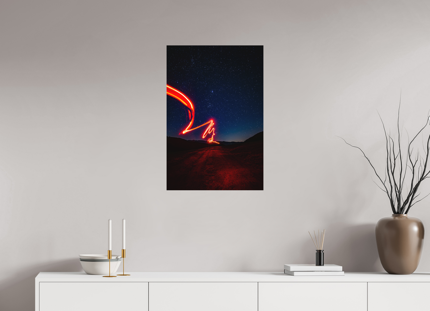 50 x 75 cm, Fine Art Print Schwarzwälder Nacht