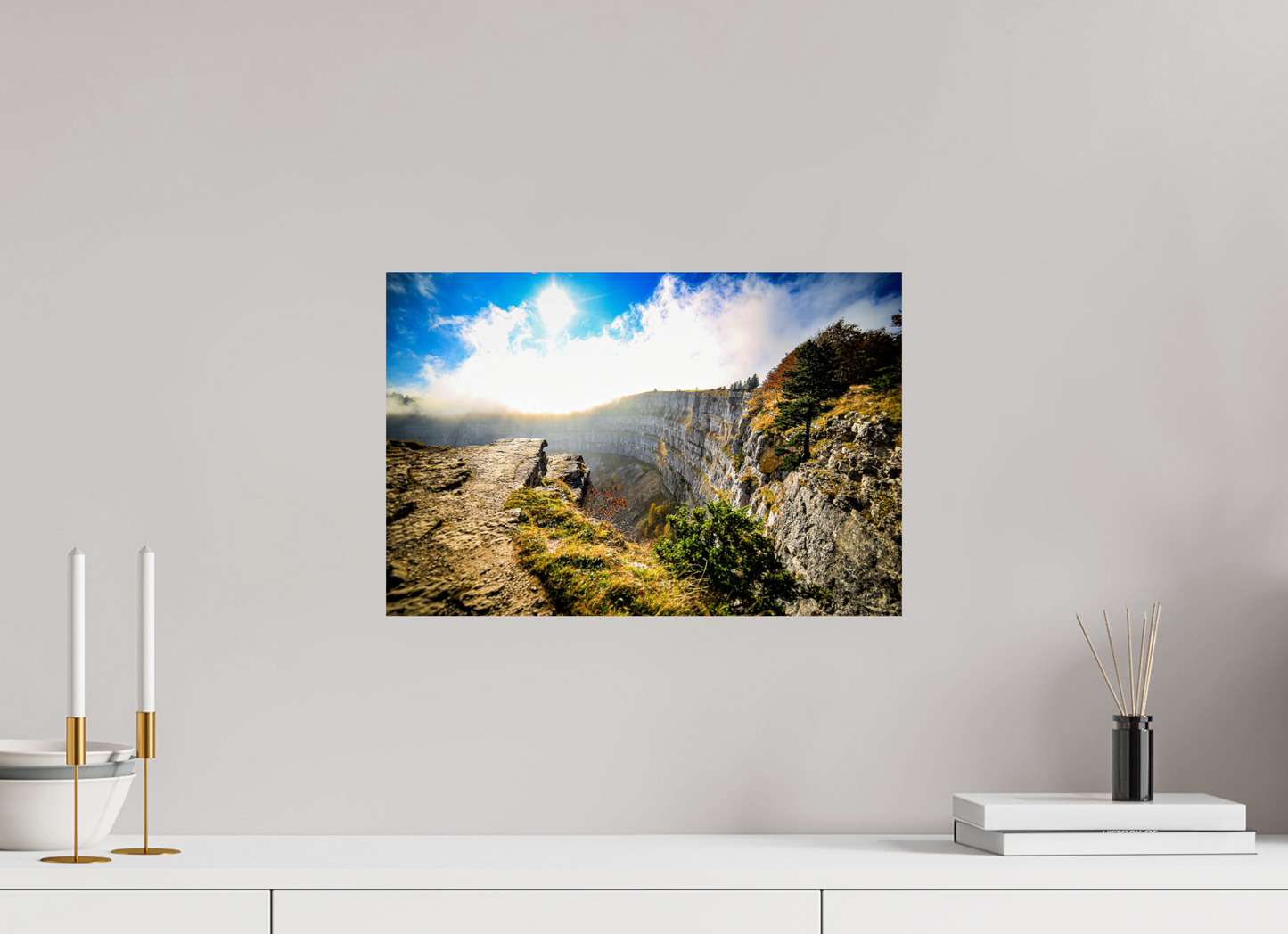 45 x 30 cm, Alu-Dibond Creux du van