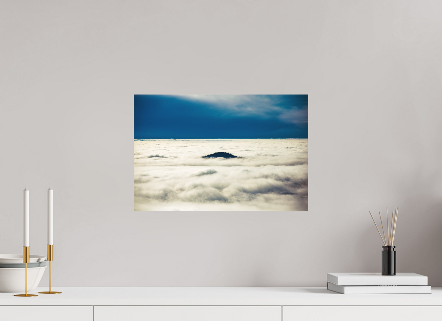 45 x 30 cm, Fine Art Print Eine Insel im Schwarzwald