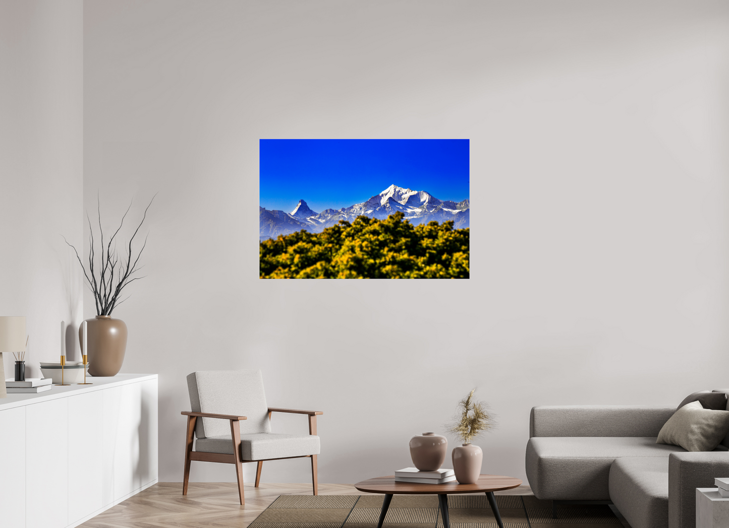 120 x 80 cm, Photo Print Under Acrylic Glass Matterhornblick