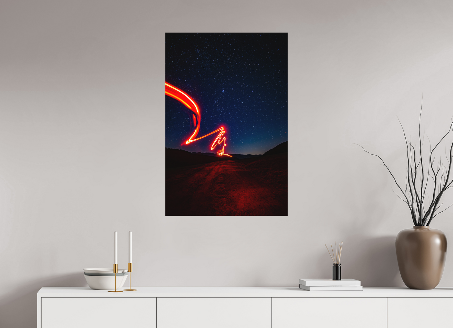 60 x 90 cm, Fine Art Print Schwarzwälder Nacht