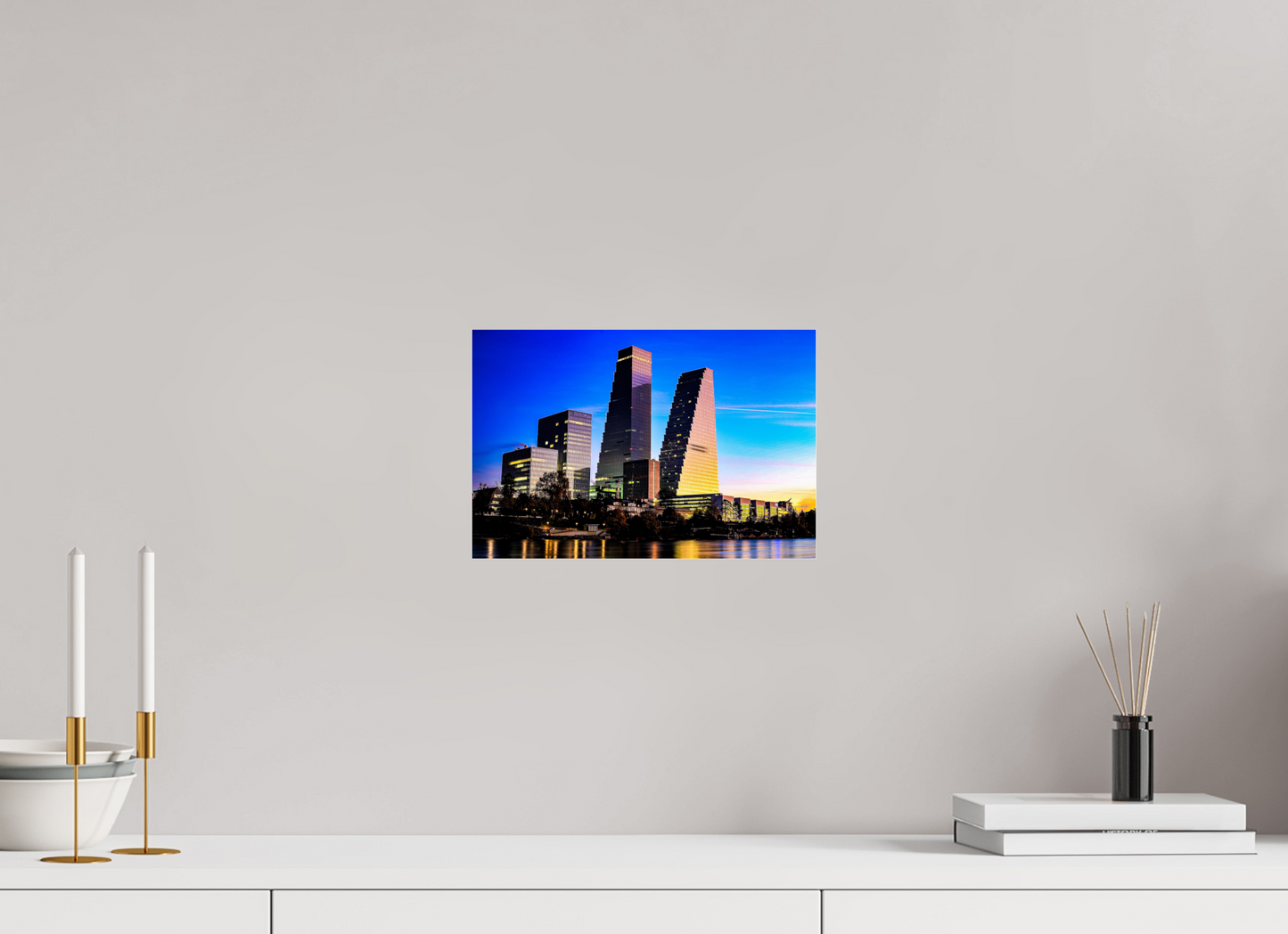 30 x 20 cm, Photo Print Under Acrylic Glass Roche-Türme im Morgenlicht