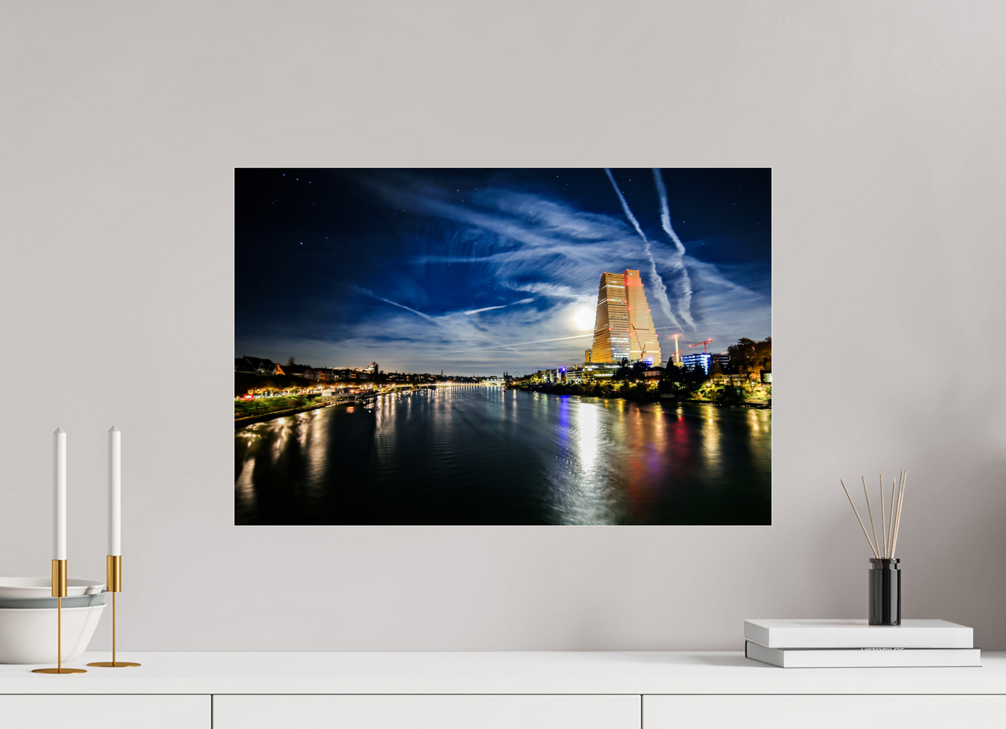 60 x 40 cm, Photo Print Under Acrylic Glass Basler Morgenstunden