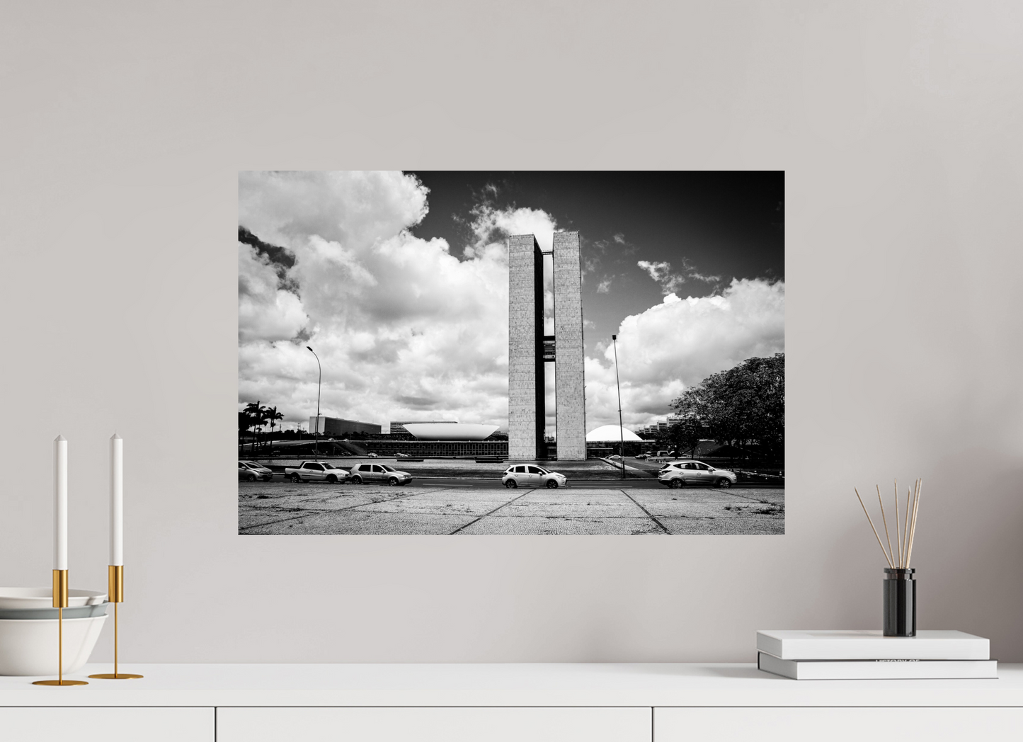 60 x 40 cm, Alu-Dibond Praça dos três poderes