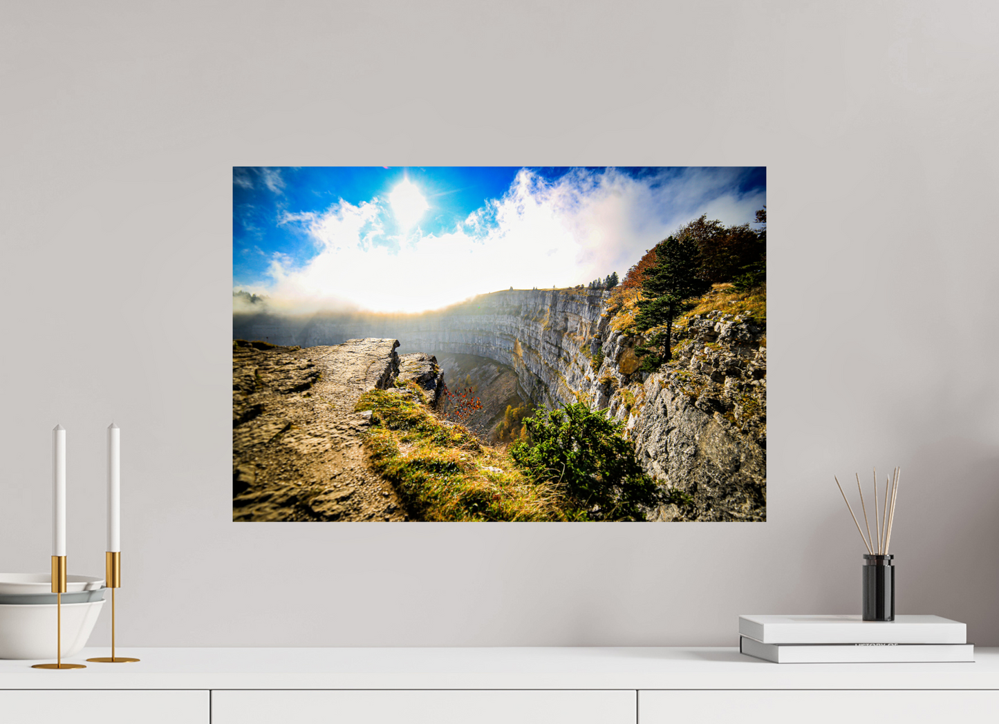 60 x 40 cm, Alu-Dibond Creux du van