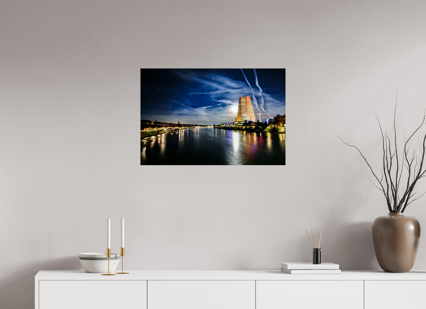 75 x 50 cm, Alu-Dibond Basler Morgenstunden